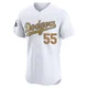 Russell Martin ＃55 Los Angeles Dodgers Elite Men's Gold White 2025 Collection Jersey