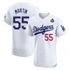 Russell Martin ＃55 Los Angeles Dodgers Elite Men's White Home 2024 World Series Jersey