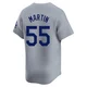 Russell Martin ＃55 Los Angeles Dodgers Limited Men's Gray Away 2024 World Series Jersey