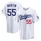 Russell Martin ＃55 Los Angeles Dodgers Limited Men's White Home Stadium Jersey