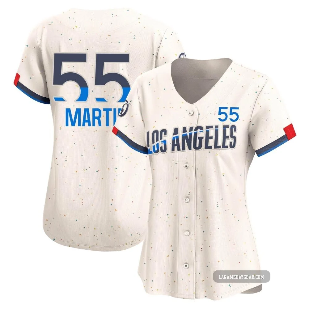Russell Martin ＃55 Los Angeles Dodgers Limited Women's Cream 2024 City Connect Jersey