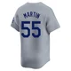 Russell Martin ＃55 Los Angeles Dodgers Limited Youth Gray Away Jersey