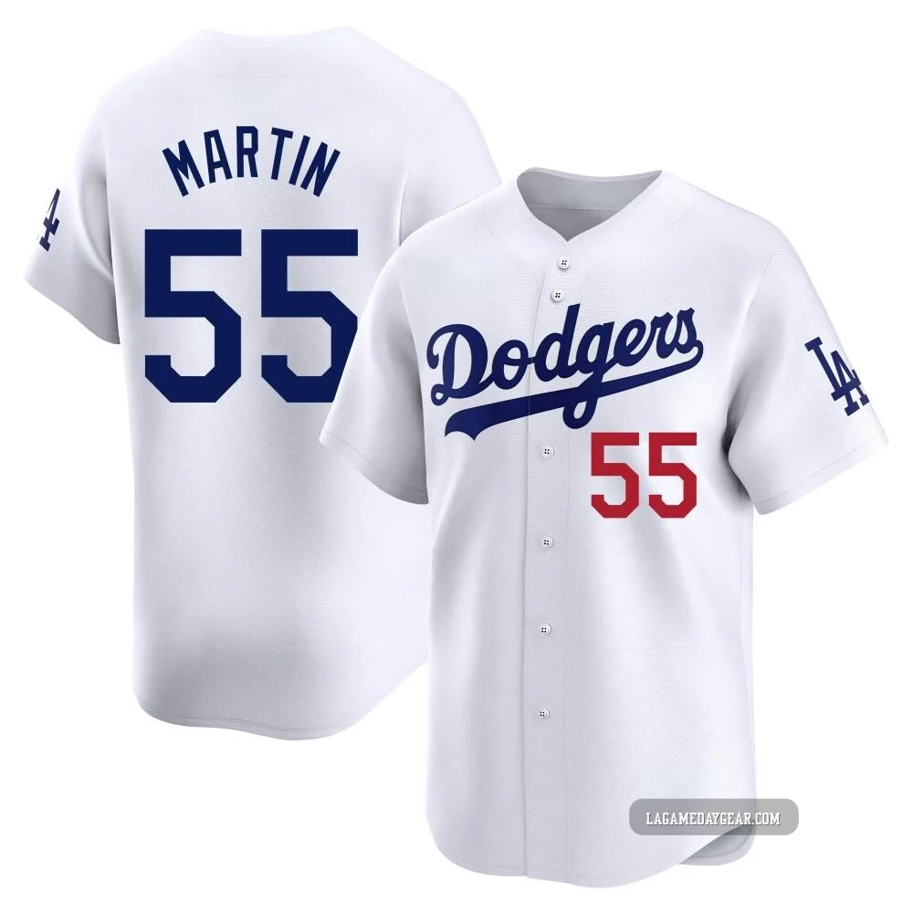 Russell Martin ＃55 Los Angeles Dodgers Limited Youth White Home Jersey