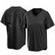 Russell Martin ＃55 Los Angeles Dodgers Replica Men's Black Pitch Fashion Jersey