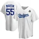 Russell Martin ＃55 Los Angeles Dodgers Replica Men's White Home 2024 World Series Jersey