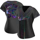 Russell Martin ＃55 Los Angeles Dodgers Replica Women's Black Holographic Alternate Jersey