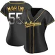 Russell Martin ＃55 Los Angeles Dodgers Replica Women's Gold Black en Alternate Jersey