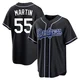 Russell Martin ＃55 Los Angeles Dodgers Replica Youth Black Fashion Out Jersey