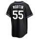 Russell Martin ＃55 Los Angeles Dodgers Replica Youth Black Fashion Out Jersey