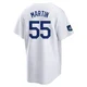 Russell Martin ＃55 Los Angeles Dodgers Replica Youth White 2024 World Tour Seoul Series Home Jersey