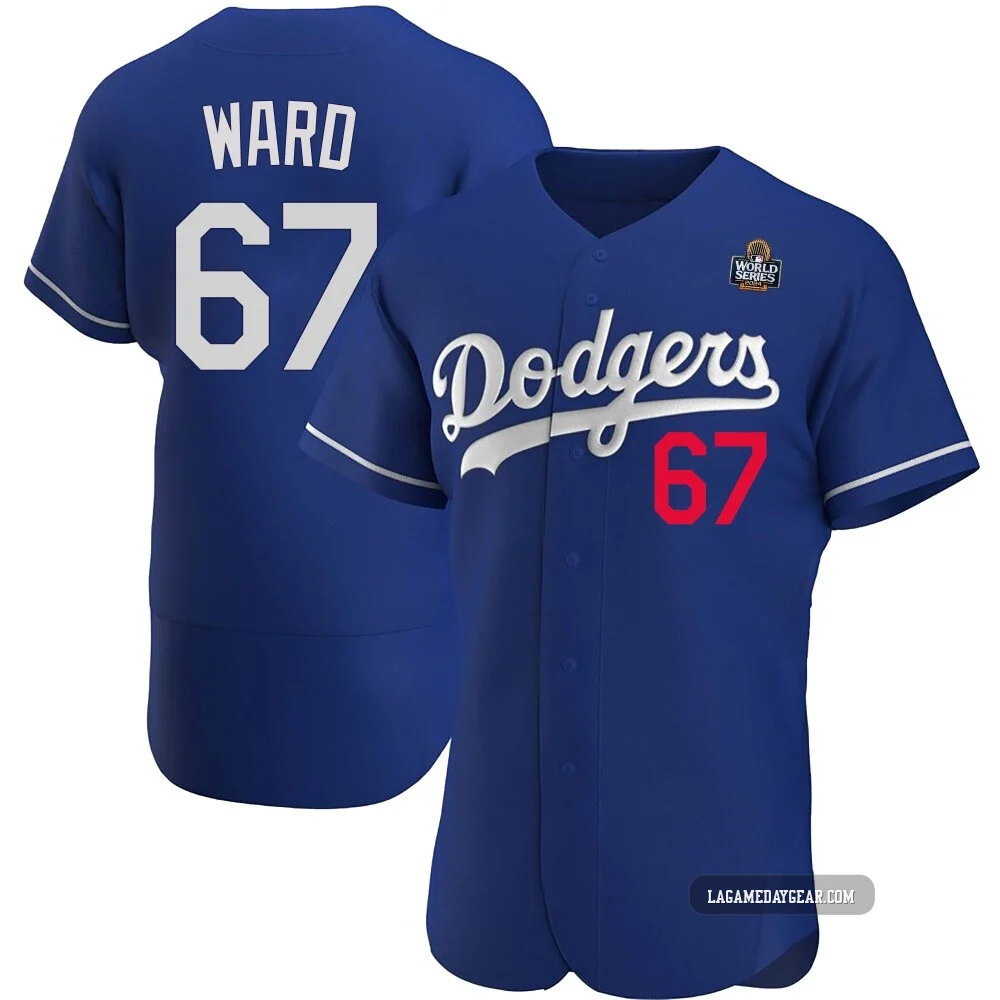 Ryan Ward ＃67 Los Angeles Dodgers Authentic Men's Royal Alternate 2024 World Series Jersey