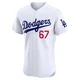 Ryan Ward ＃67 Los Angeles Dodgers Elite Men's White Home Jersey