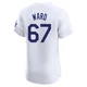 Ryan Ward ＃67 Los Angeles Dodgers Elite Men's White Home Jersey