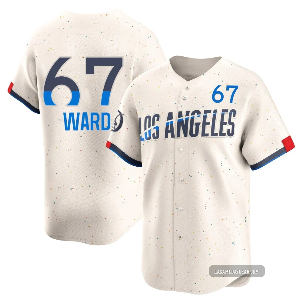 Ryan Ward ＃67 Los Angeles Dodgers Limited Men's Cream 2024 City Connect Jersey