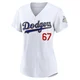 Ryan Ward ＃67 Los Angeles Dodgers Limited Women's Gold White 2026 Collection Stadium Jersey