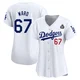 Ryan Ward ＃67 Los Angeles Dodgers Limited Women's White Home 2024 World Series Jersey