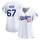 Ryan Ward ＃67 Los Angeles Dodgers Limited Women's White Home Jersey
