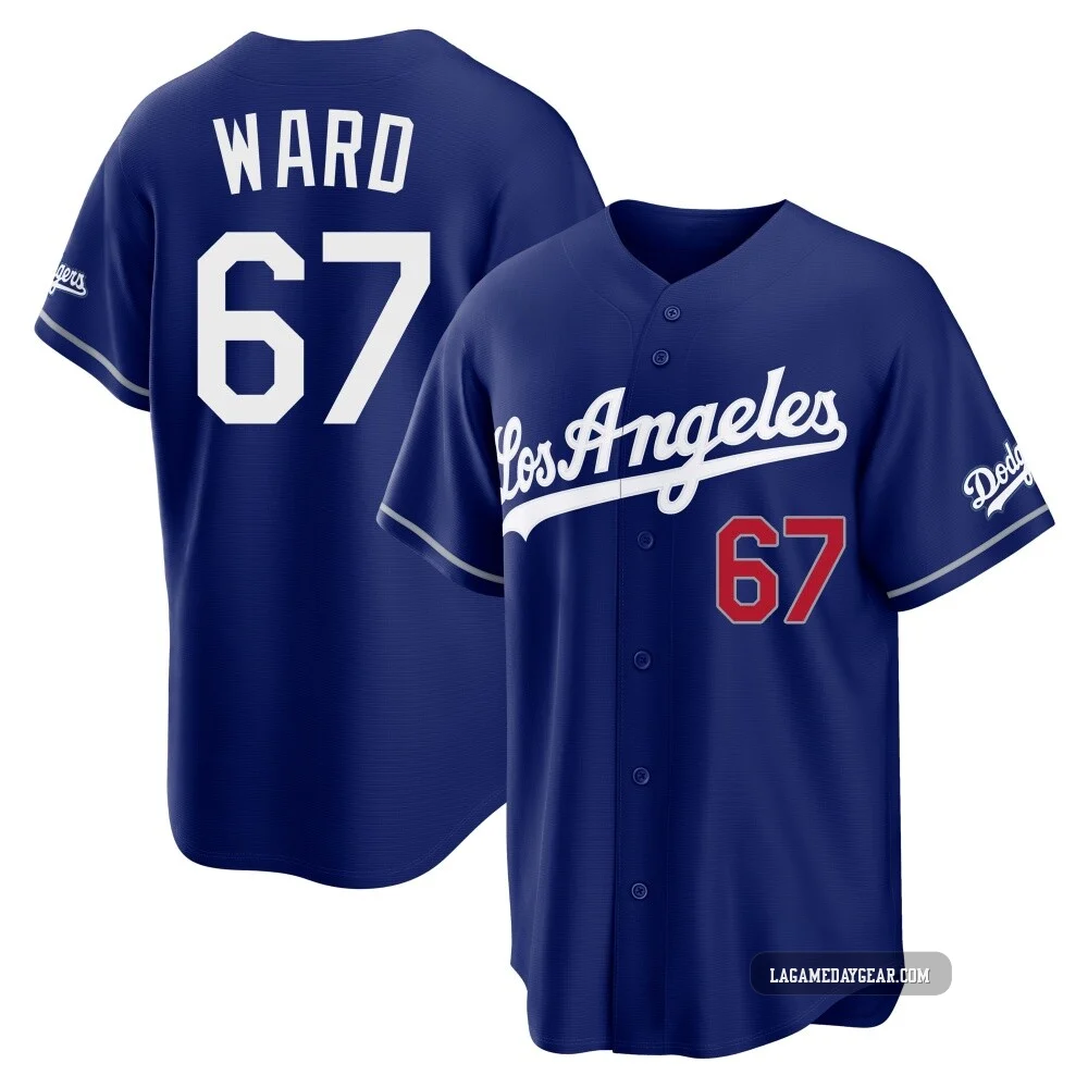 Ryan Ward ＃67 Los Angeles Dodgers Limited Youth Royal Alternate Stadium Jersey