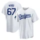 Ryan Ward ＃67 Los Angeles Dodgers Replica Men's White 2024 World Tour Seoul Series Home Jersey