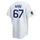 Ryan Ward ＃67 Los Angeles Dodgers Replica Men's White 2024 World Tour Seoul Series Home Jersey
