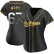 Ryan Ward ＃67 Los Angeles Dodgers Replica Women's Gold Black en Alternate Jersey