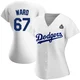 Ryan Ward ＃67 Los Angeles Dodgers Replica Women's White Home 2024 World Series Jersey
