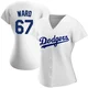 Ryan Ward ＃67 Los Angeles Dodgers Replica Women's White Home Jersey