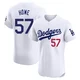 Steve Howe ＃57 Los Angeles Dodgers Elite Men's White Home Jersey