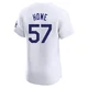 Steve Howe ＃57 Los Angeles Dodgers Elite Men's White Home Jersey