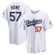 Steve Howe ＃57 Los Angeles Dodgers Limited Men's Gold White 2026 Collection Stadium Jersey