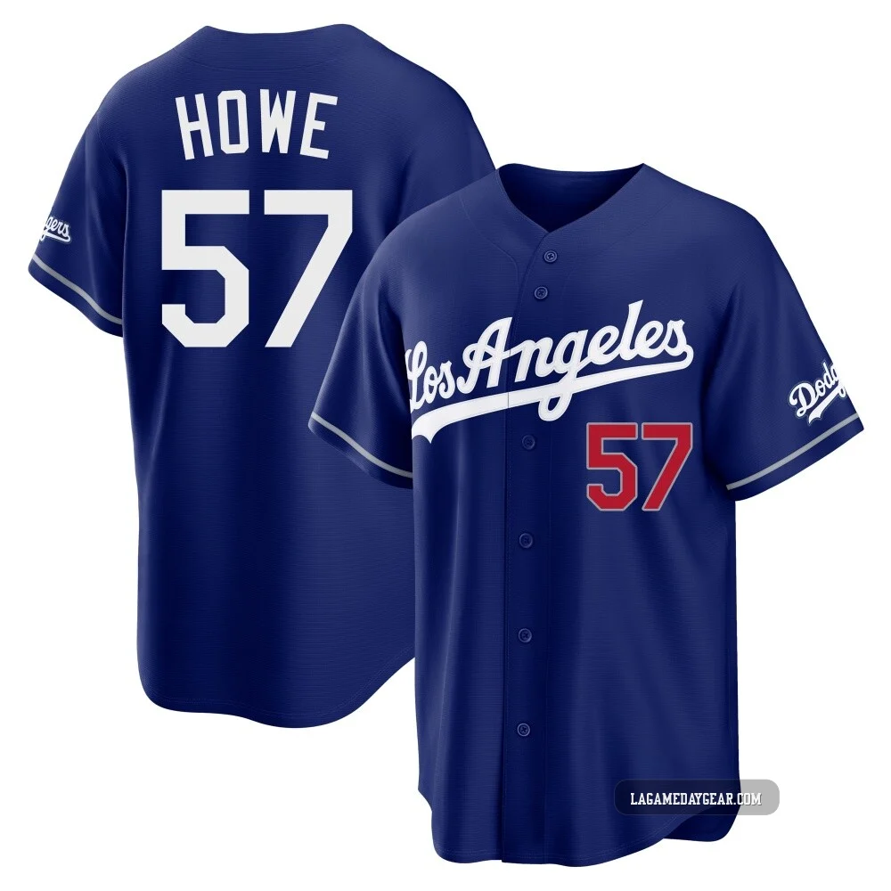 Steve Howe ＃57 Los Angeles Dodgers Limited Men's Royal Alternate Stadium Jersey
