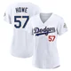 Steve Howe ＃57 Los Angeles Dodgers Limited Women's Gold White 2026 Collection Stadium Jersey