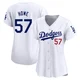 Steve Howe ＃57 Los Angeles Dodgers Limited Women's White Home Jersey