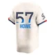 Steve Howe ＃57 Los Angeles Dodgers Limited Youth Cream 2024 City Connect Jersey