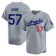 Steve Howe ＃57 Los Angeles Dodgers Limited Youth Gray Away Jersey