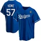 Steve Howe ＃57 Los Angeles Dodgers Replica Men's Royal Alternate 2024 World Series Jersey