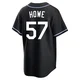 Steve Howe ＃57 Los Angeles Dodgers Replica Youth Black Fashion Out Jersey