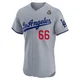 Tanner Scott ＃66 Los Angeles Dodgers Elite Men's Gray Road 2024 World Series Jersey