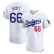 Tanner Scott ＃66 Los Angeles Dodgers Elite Men's White Home World Series Champions Jersey