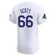 Tanner Scott ＃66 Los Angeles Dodgers Elite Men's White Home World Series Champions Jersey