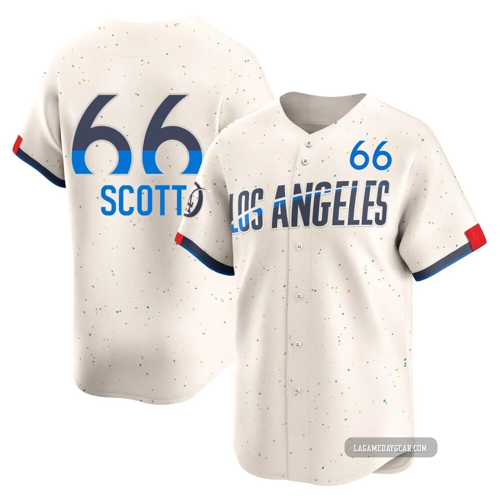 Tanner Scott ＃66 Los Angeles Dodgers Limited Men's Cream 2024 City Connect Jersey