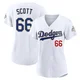 Tanner Scott ＃66 Los Angeles Dodgers Limited Women's Gold White 2026 Collection Stadium Jersey