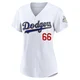Tanner Scott ＃66 Los Angeles Dodgers Limited Women's Gold White 2026 Collection Stadium Jersey