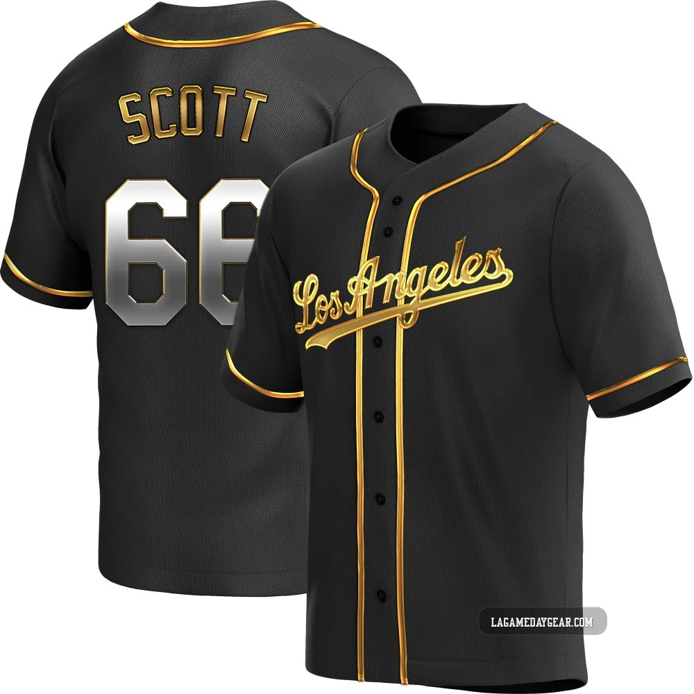 Tanner Scott ＃66 Los Angeles Dodgers Replica Youth Gold Black en Alternate Jersey