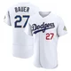 Trevor Bauer ＃27 Los Angeles Dodgers Authentic Men's Gold White 2026 Collection Jersey