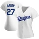 Trevor Bauer ＃27 Los Angeles Dodgers Authentic Women's White Home Jersey