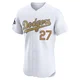 Trevor Bauer ＃27 Los Angeles Dodgers Elite Men's Gold White 2025 Collection Jersey