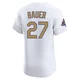 Trevor Bauer ＃27 Los Angeles Dodgers Elite Men's Gold White 2025 Collection Jersey