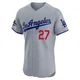 Trevor Bauer ＃27 Los Angeles Dodgers Elite Men's Gray Road World Series Champions Jersey