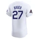 Trevor Bauer ＃27 Los Angeles Dodgers Elite Men's White Home World Series Champions Jersey